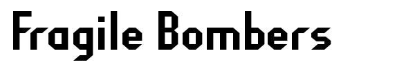 Fragile Bombers font preview